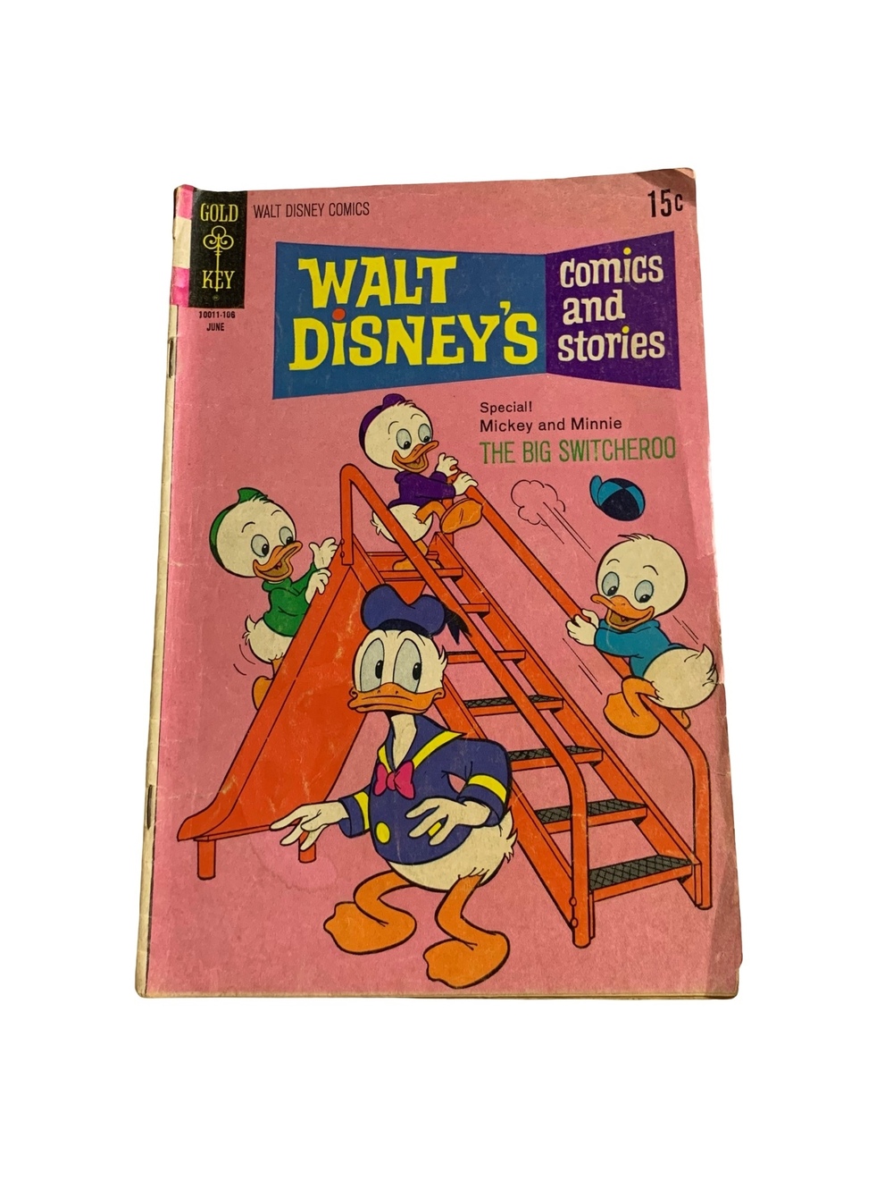 Walt Disney’s Comics and Stories #369 Gold Key 1971 Donald Duck Cover